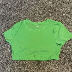 Green Smoothez by american eagle crop top.